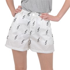 Black And White Pattern T- Shirt Black And White Pattern 7 Ripstop Shorts