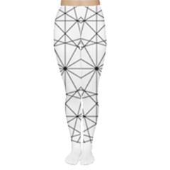 Black And White Pattern T- Shirt Black And White Pattern 8 Tights by maxcute