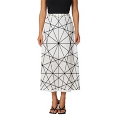 Black And White Pattern T- Shirt Black And White Pattern 8 Classic Midi Chiffon Skirt by maxcute