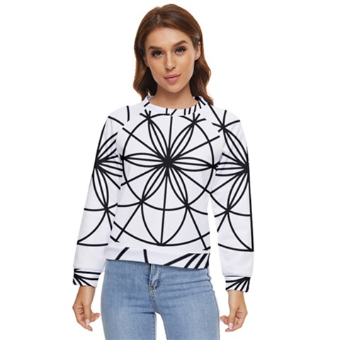 Black And White Pattern T- Shirt Black And White Pattern T- Shirt Women s Long Sleeve Raglan Tee by maxcute