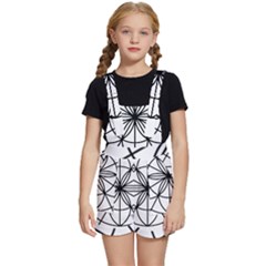 Black And White Pattern T- Shirt Black And White Pattern T- Shirt Kids  Short Overalls by maxcute