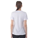 Black And White T- Shirt Forest Pattern T- Shirt Women s Sport Mesh Tee View2