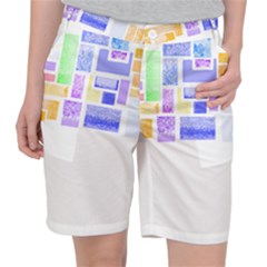 Blocks T- Shirt Blockage Abstract Art 2 T- Shirt Pocket Shorts by maxcute