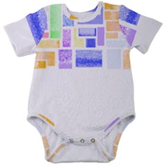 Blocks T- Shirt Blockage Abstract Art 2 T- Shirt Baby Short Sleeve Bodysuit