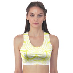 Blue And Yellow T- Shirtcircle Of Hope T- Shirt Sports Bra by maxcute