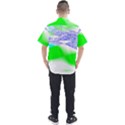 Blue Green Black Abstract Art T- Shirt Blue Green Black Abstract Art T- Shirt Men s Short Sleeve Shirt View2