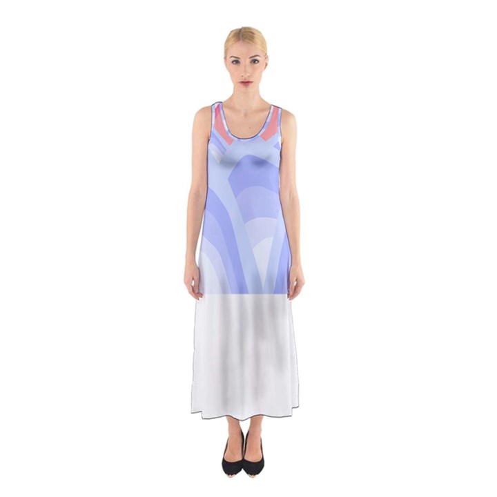 Blue Ridge Mountains T- Shirt Mountain Range T- Shirt Sleeveless Maxi Dress