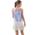 Blue Ridge Mountains T- Shirt Mountain Range T- Shirt Halter Tie Back Chiffon Dress View2