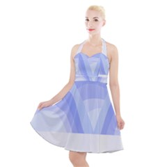 Blue Ridge Mountains T- Shirt Mountain Range T- Shirt Halter Party Swing Dress  by maxcute