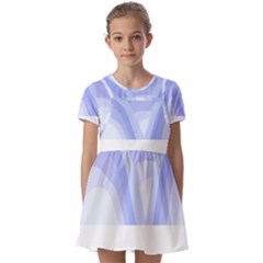 Blue Ridge Mountains T- Shirt Mountain Range T- Shirt Kids  Short Sleeve Pinafore Style Dress by maxcute