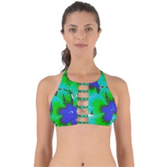 Blue T- Shirt Blue Flower Of Happiness Perfectly Cut Out Bikini Top by maxcute