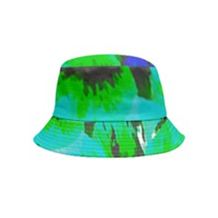 Blue T- Shirt Blue Flower Of Happiness Bucket Hat (kids) by maxcute