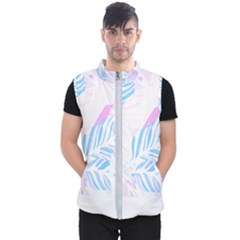 Blue T- Shirt Blue Tropical Pattern T- Shirt Men s Puffer Vest by maxcute