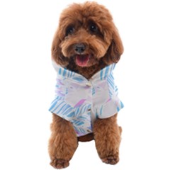 Blue T- Shirt Blue Tropical Pattern T- Shirt Dog Coat by maxcute