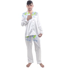 Blueberries T- Shirt Blueberries T- Shirt Men s Long Sleeve Satin Pajamas Set by maxcute