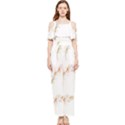 Boho Feather Pattern T- Shirt Boho Feather Pattern 8 Draped Sleeveless Chiffon Jumpsuit View1