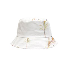 Boho Feather Pattern T- Shirt Boho Feather Pattern 8 Inside Out Bucket Hat (kids)