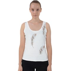 Boho Feather Pattern T- Shirt Boho Feather Pattern T- Shirt Velvet Tank Top by maxcute