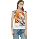 Boho Fire Feather Pattern T- Shirt Boho Fire Feather Pattern T- Shirt Women s Raglan Cap Sleeve Tee View1