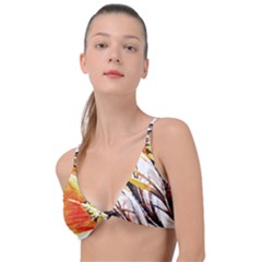 Boho Fire Feather Pattern T- Shirt Boho Fire Feather Pattern T- Shirt Knot Up Bikini Top