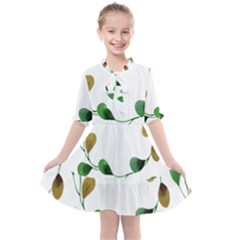 Boho Leaf Pattern T- Shirt Boho Leaf Pattern T- Shirt Kids  All Frills Chiffon Dress by maxcute