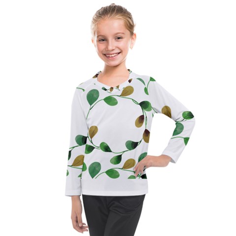 Boho Leaf Pattern T- Shirt Boho Leaf Pattern T- Shirt Kids  Long Mesh Tee by maxcute