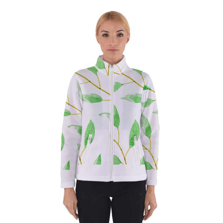 Boho Leaf Pattern T- Shirt Boho Leaf Pattern8 Women s Bomber Jacket