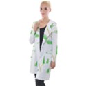 Boho Leaf Pattern T- Shirt Boho Leaf Pattern8 Hooded Pocket Cardigan View1