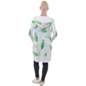 Boho Leaf Pattern T- Shirt Boho Leaf Pattern8 Hooded Pocket Cardigan View2