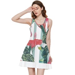 Botanical T- Shirt Botanical Attractive Cardinal Flowers T- Shirt Inside Out Racerback Dress by maxcute