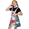 Botanical T- Shirt Botanical Attractive Cardinal Flowers T- Shirt Kids  Apron Dress View2