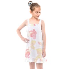 Botanical T- Shirt Botanical Beautiful Flowered T- Shirt Kids  Overall Dress by maxcute