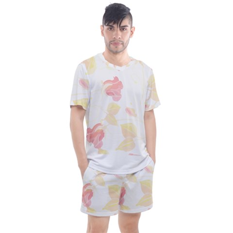 Botanical T- Shirt Botanical Beautiful Flowered T- Shirt Men s Mesh Tee And Shorts Set by maxcute