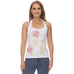 Botanical T- Shirt Botanical Beautiful Flowered T- Shirt Basic Halter Top by maxcute