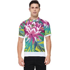 Botanical T- Shirt Botanical Beautiful Flowers T- Shirt Men s Short Sleeve Rash Guard by maxcute