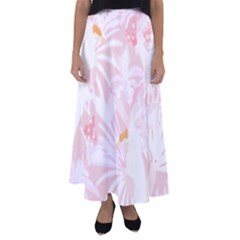 Botanical T- Shirt Botanical Birds Tropical T- Shirt Flared Maxi Skirt by maxcute