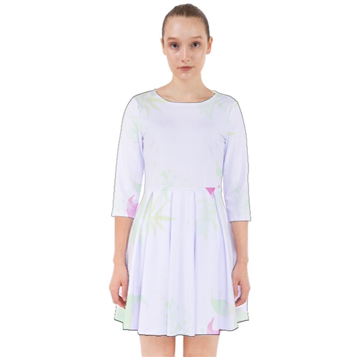 Botanical T- Shirt Botanical Creative Flora T- Shirt Smock Dress