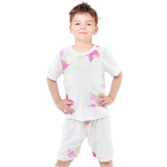 Botanical T- Shirt Botanical Creative Flora T- Shirt Kids  Tee And Shorts Set by maxcute