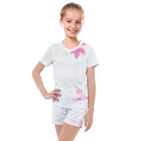 Botanical T- Shirt Botanical Creative Flora T- Shirt Kids  Mesh Tee And Shorts Set by maxcute