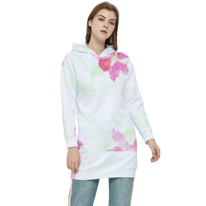 Botanical T- Shirt Botanical Creative Flora T- Shirt Women s Long Oversized Pullover Hoodie