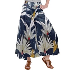 Botanical T- Shirt Botanical Creative Florida Beans T- Shirt Satin Palazzo Pants by maxcute