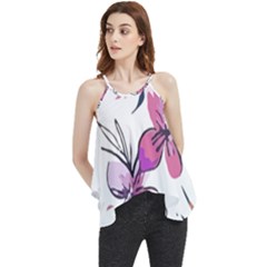 Botanical T- Shirt Botanical Creative Flower Mounted T- Shirt Flowy Camisole Tank Top by maxcute