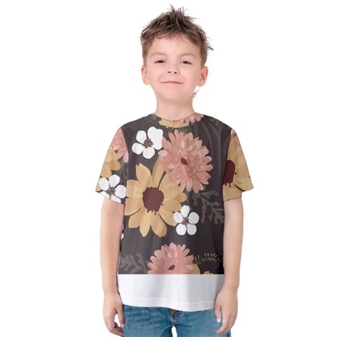 Botanical T- Shirt Botanical Delicate Floral T- Shirt Kids  Cotton Tee by maxcute