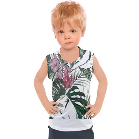 Botanical T- Shirt Botanical Exquisite Kisses Gray T- Shirt Kids  Sport Tank Top by maxcute