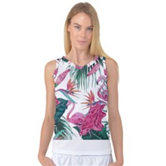 Botanical T- Shirt Botanical Fascinating Floral T- Shirt Women s Basketball Tank Top by maxcute