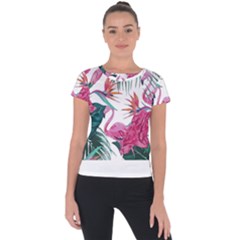 Botanical T- Shirt Botanical Fascinating Floral T- Shirt Short Sleeve Sports Top  by maxcute