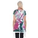 Botanical T- Shirt Botanical Fascinating Floral T- Shirt Short Sleeve Side Drop Tunic View2