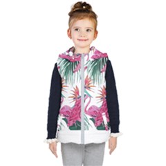 Botanical T- Shirt Botanical Fascinating Floral T- Shirt Kids  Hooded Puffer Vest by maxcute