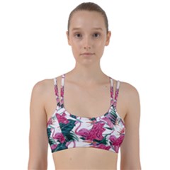 Botanical T- Shirt Botanical Fascinating Floral T- Shirt Line Them Up Sports Bra by maxcute