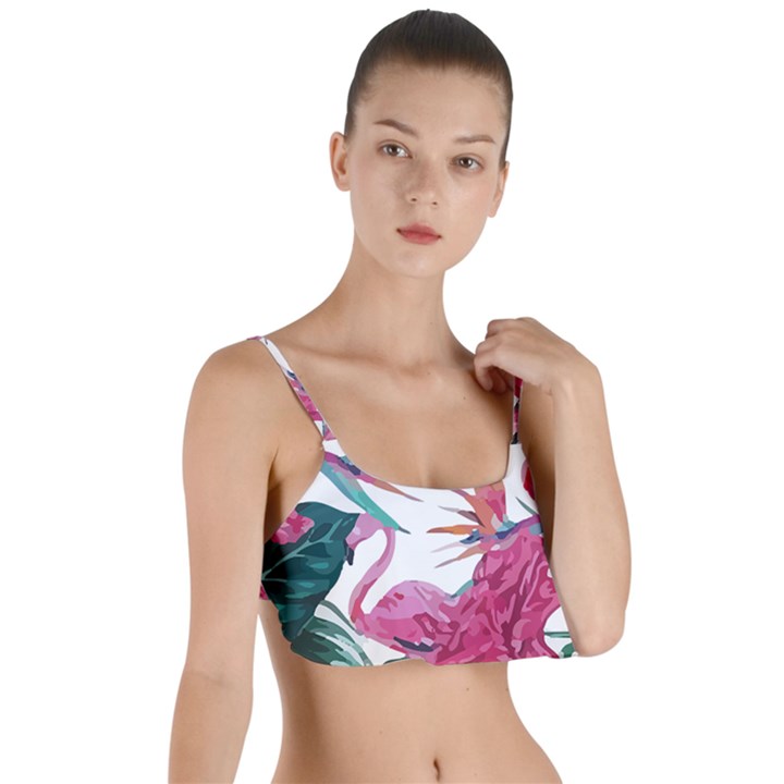 Botanical T- Shirt Botanical Fascinating Floral T- Shirt Layered Top Bikini Top 